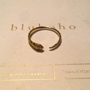 bluboho - revival diamond snake ring